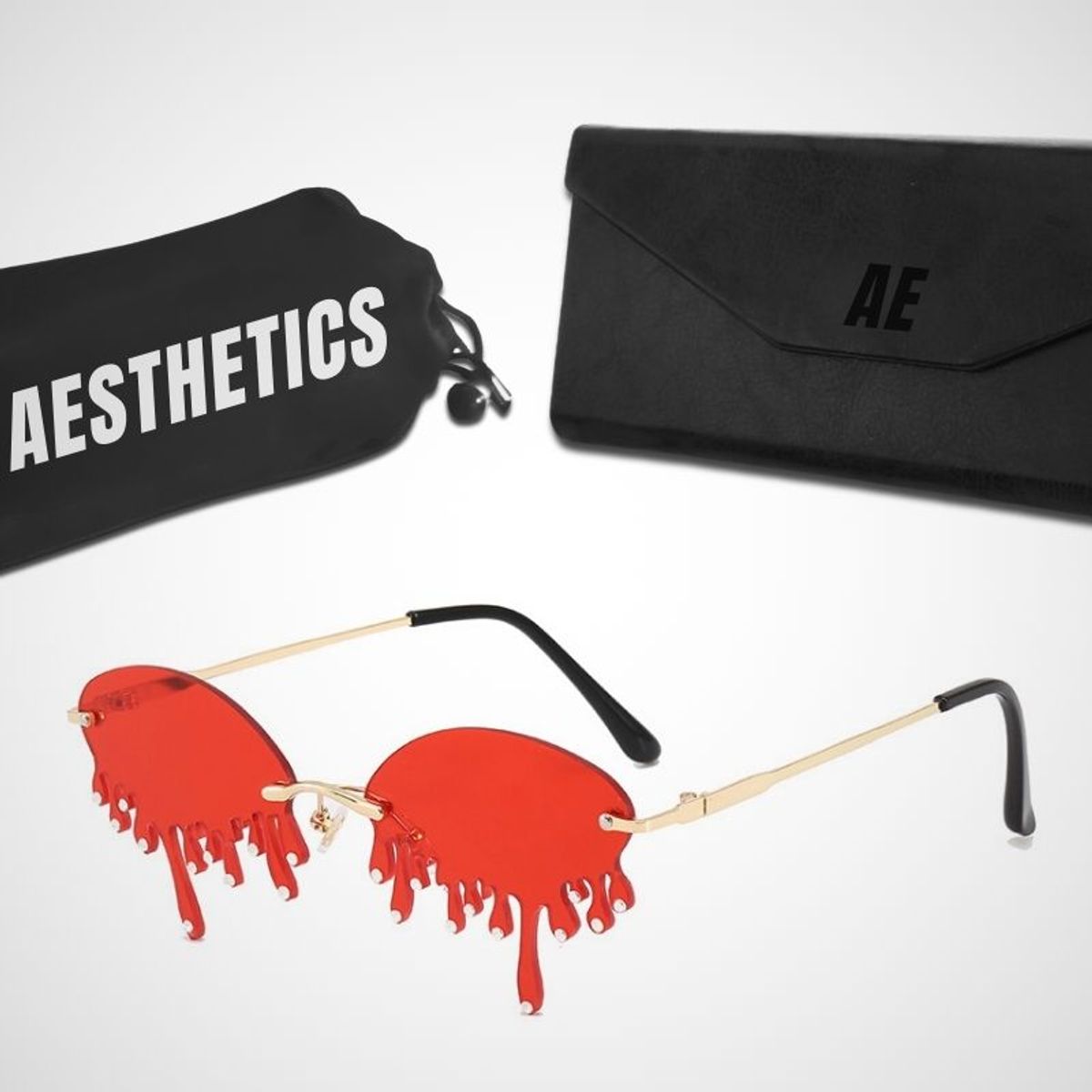 GENERICO - Lentes de Sol Aesthetics Tears para Hombre y Mujer