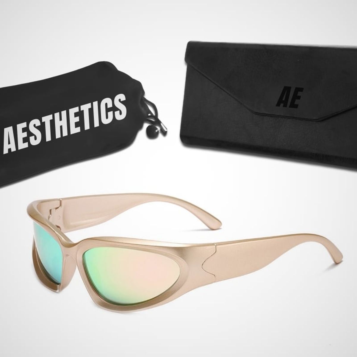 GENERICO - Lentes de Sol Aesthetics Biker Oval para Hombre y Mujer