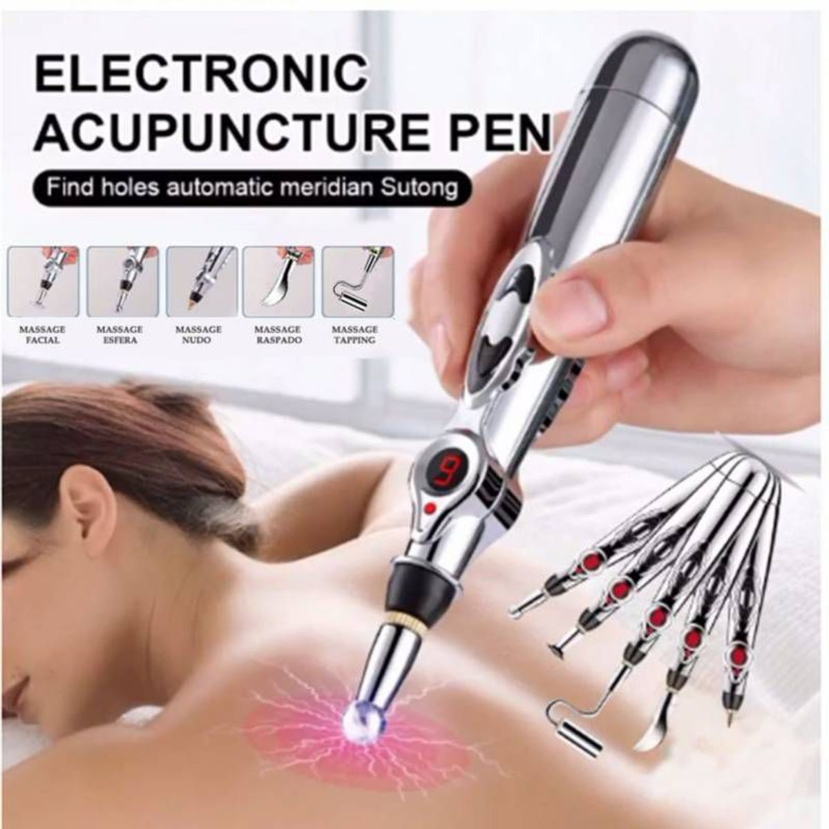 OEM - Pluma de Acupuntura Electrónica Terapia Eléctrica de Masaje Curación
