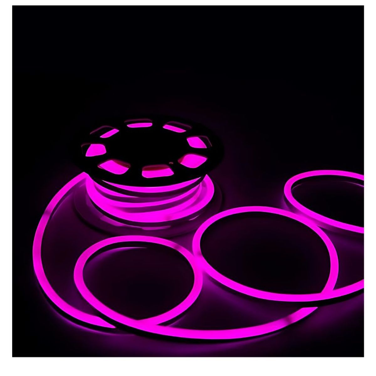 GENERICO - Cinta Led Neon Flexible Pink Rosa Rollo de  50 metros 12v