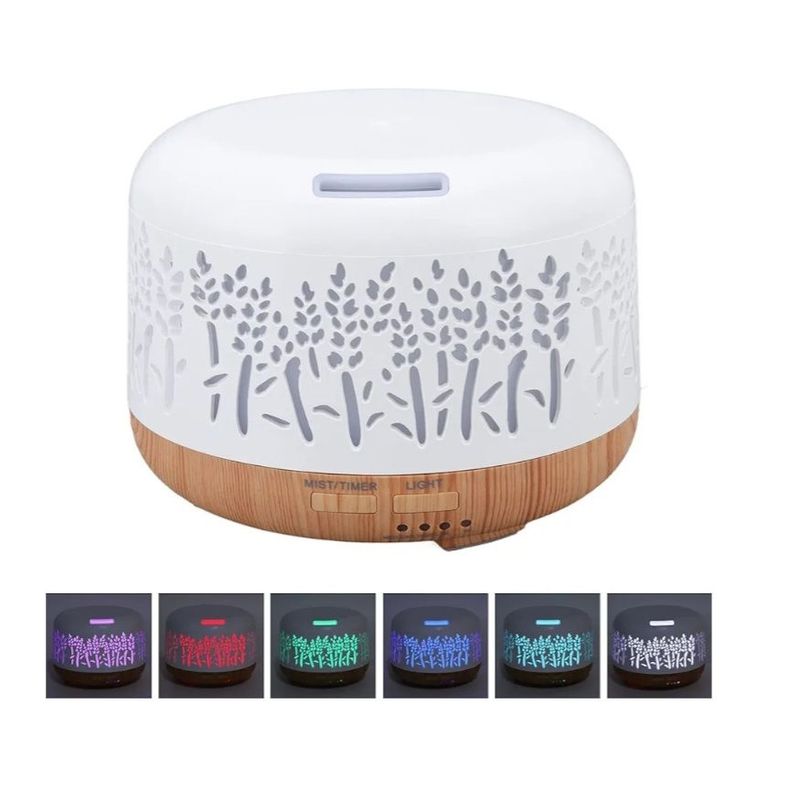 GENERICO - Humidificador Aromaterapia con Difusor con Luz RGB LED 300ml
