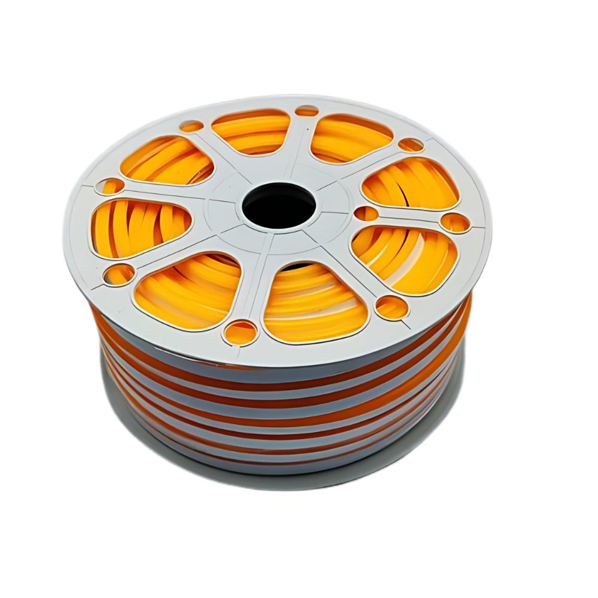 GENERICO - Cinta Led Neon Flexible Naranja Rollo de  50 metros 12v