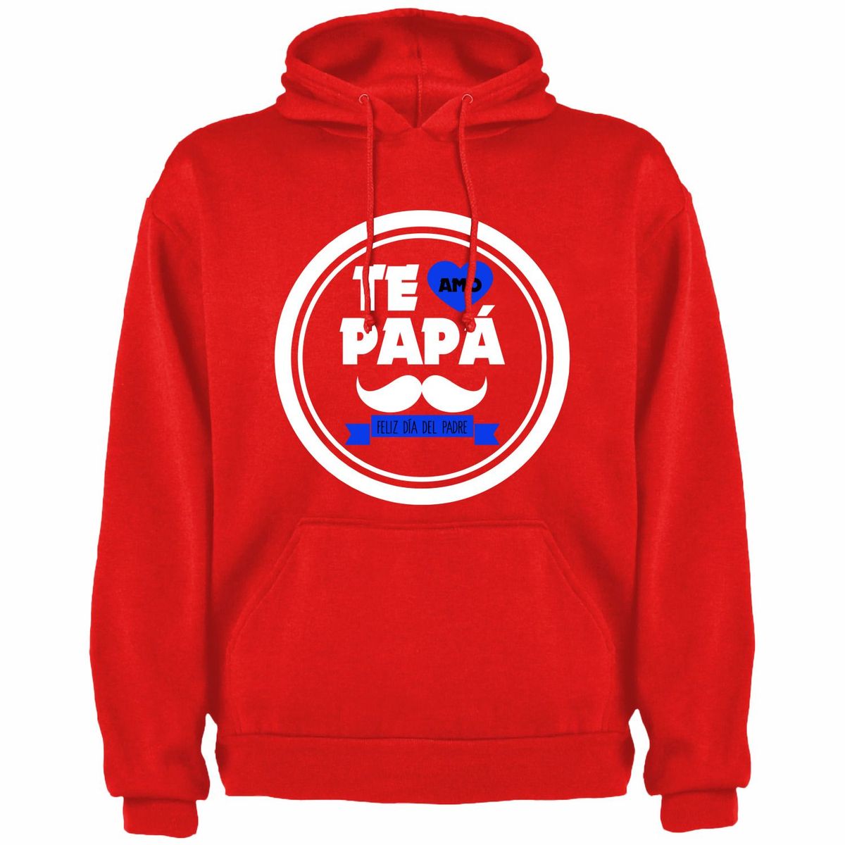 GENERICO - Polera Con Capucha Modelo Te Amo Papá