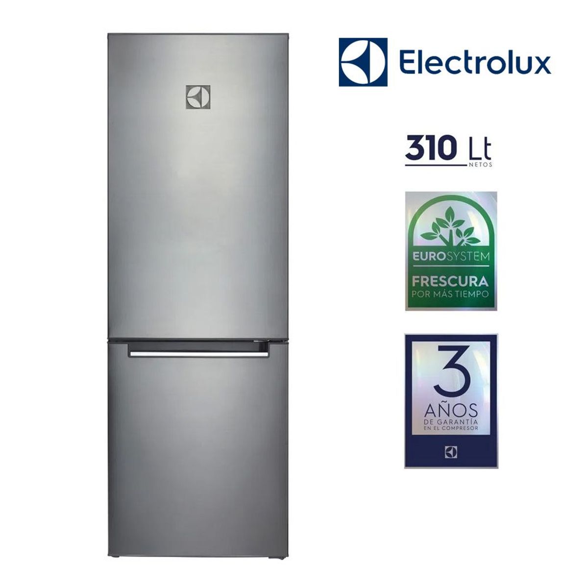 ELECTROLUX - Refrigeradora Electrolux Bottom Freezer Frost 310L Gris ERT32G2KSQS_.