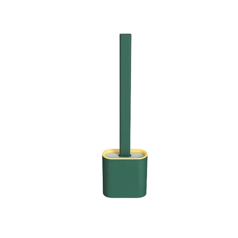 GENERICO - CEPILLO DE SILICONA PARA INODORO PARA BAÑO - VERDE