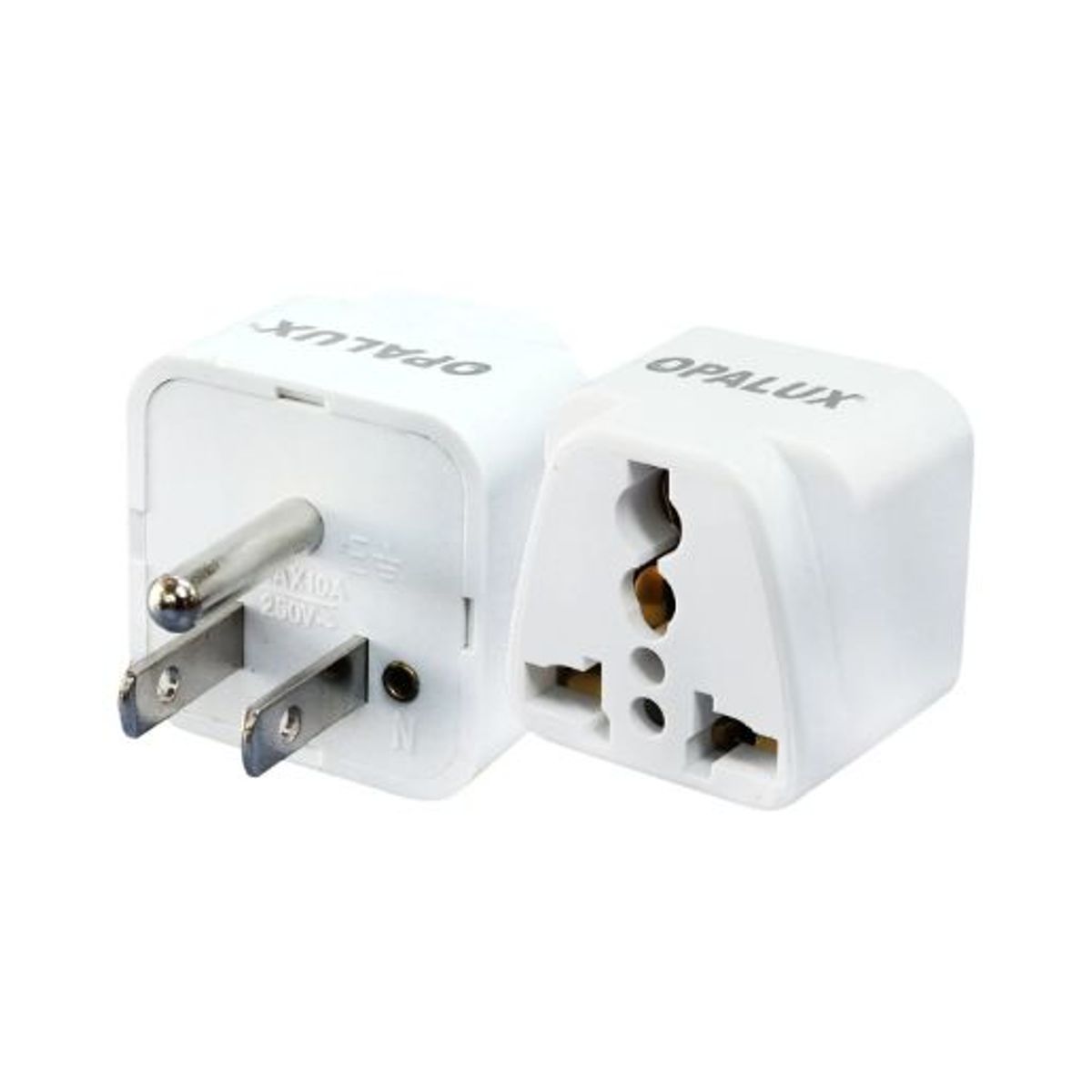 OPALUX - Adaptador Enchufe con Toma Tierra OP-603-F OPALUX