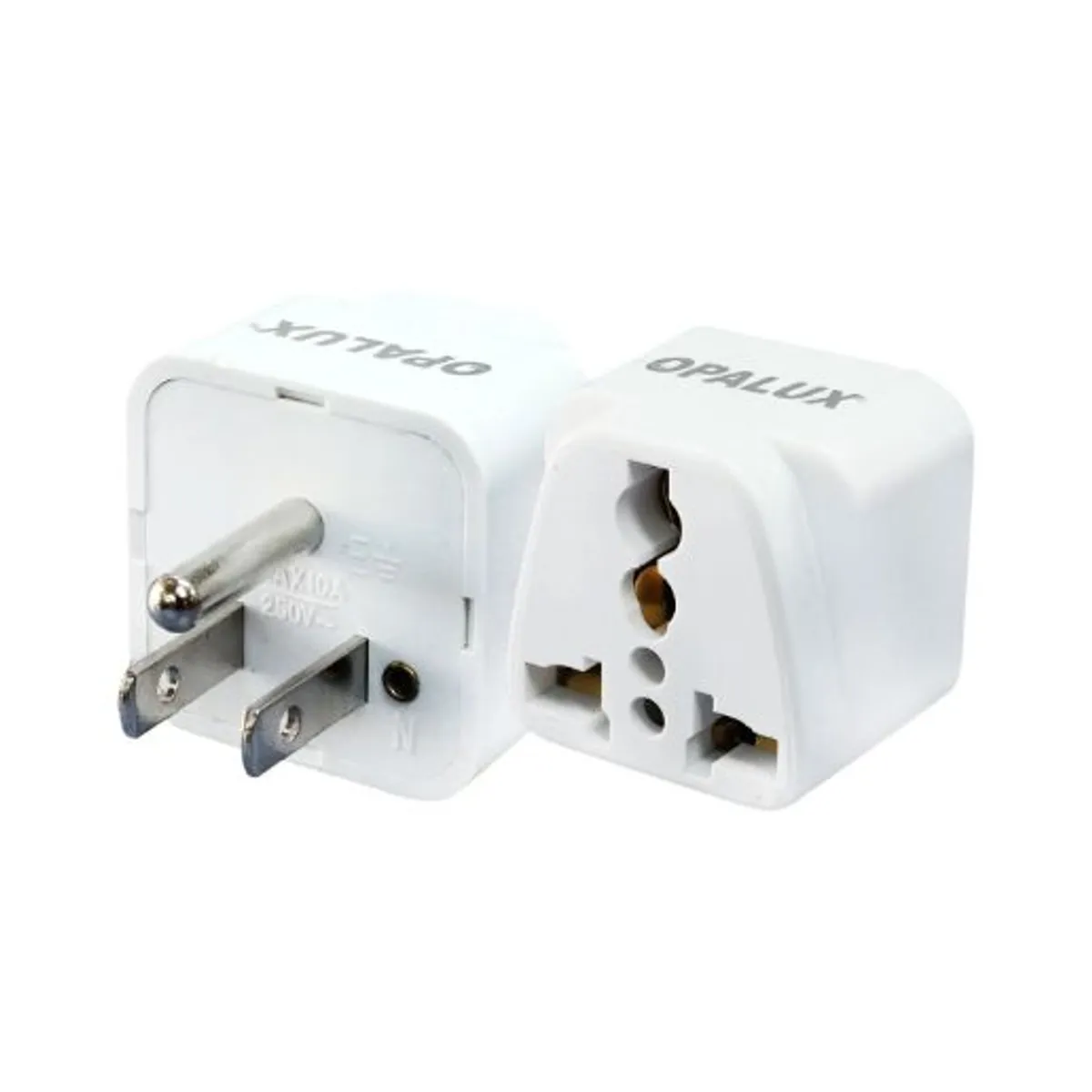 OPALUX - Adaptador Enchufe con Toma Tierra OP-603-F OPALUX