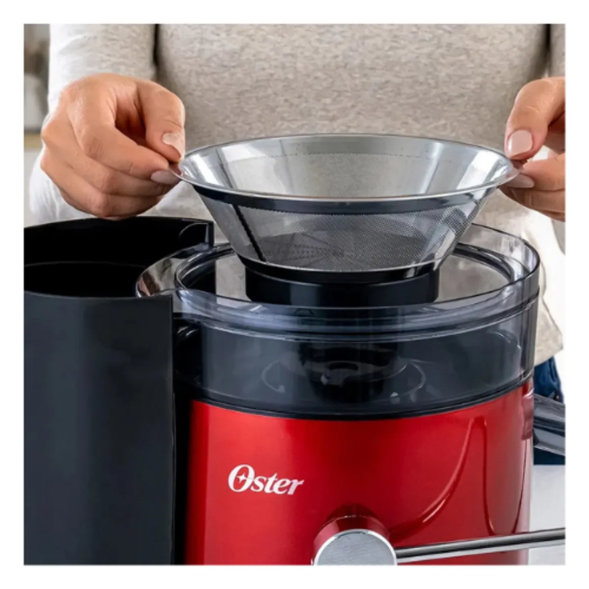 OSTER - Extractor de jugos 600W Rojo FPSTJE320R