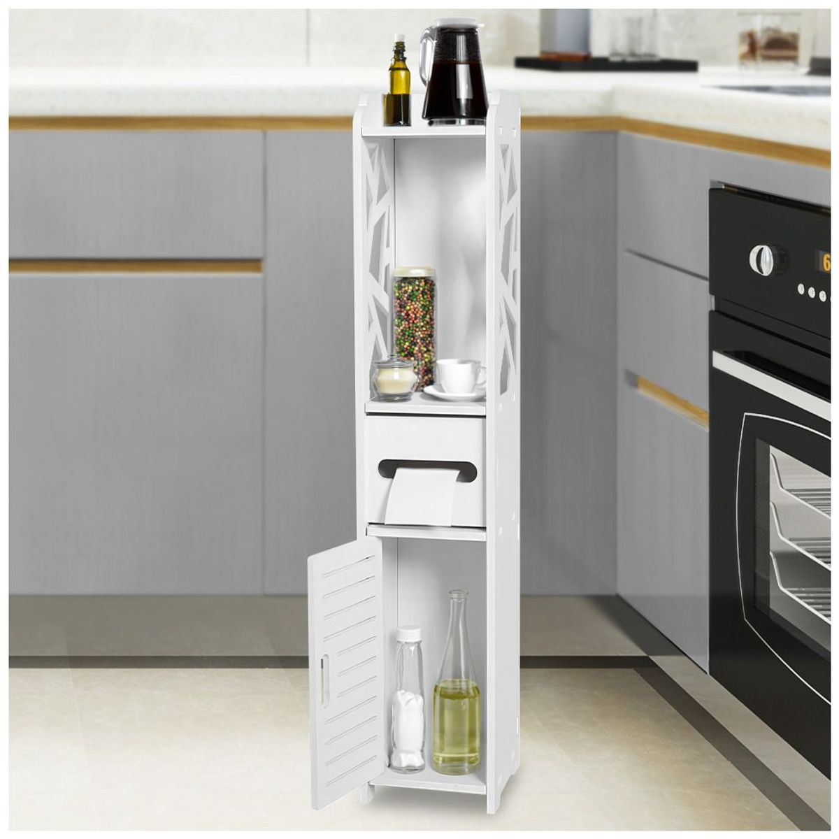 KELLER - Organizador Estante de Cocina Multiusos Moderno S21-A