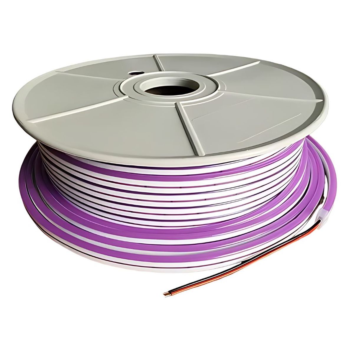 GENERICO - Cinta Led Neon Flexible Lila Rollo de  50 metros 12v