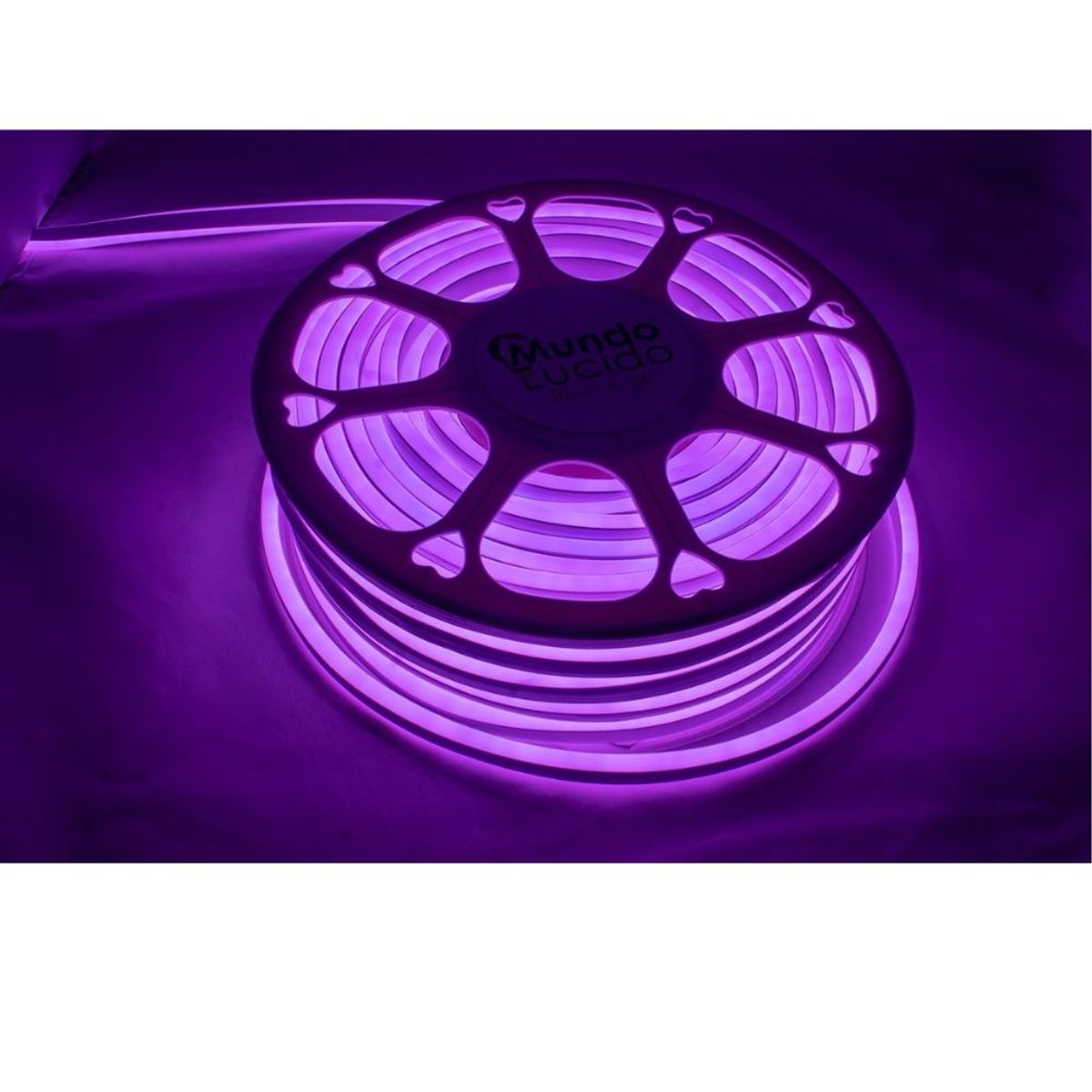GENERICO - Cinta Led Neon Flexible Lila Rollo de  50 metros 12v