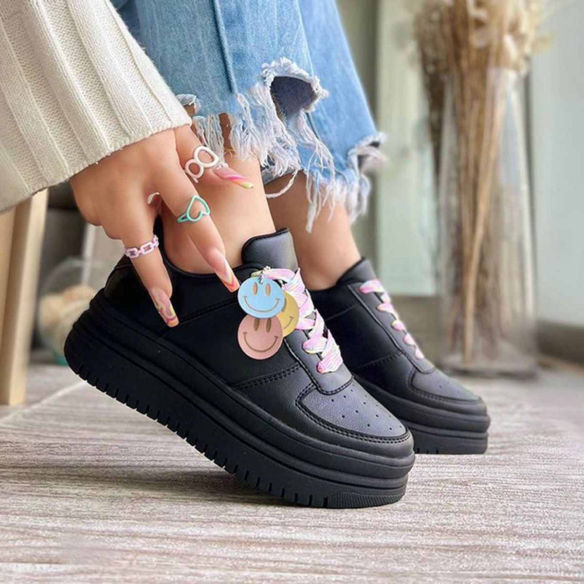 GENERICO - Zapatilla Mujer casual Caritas Lindas