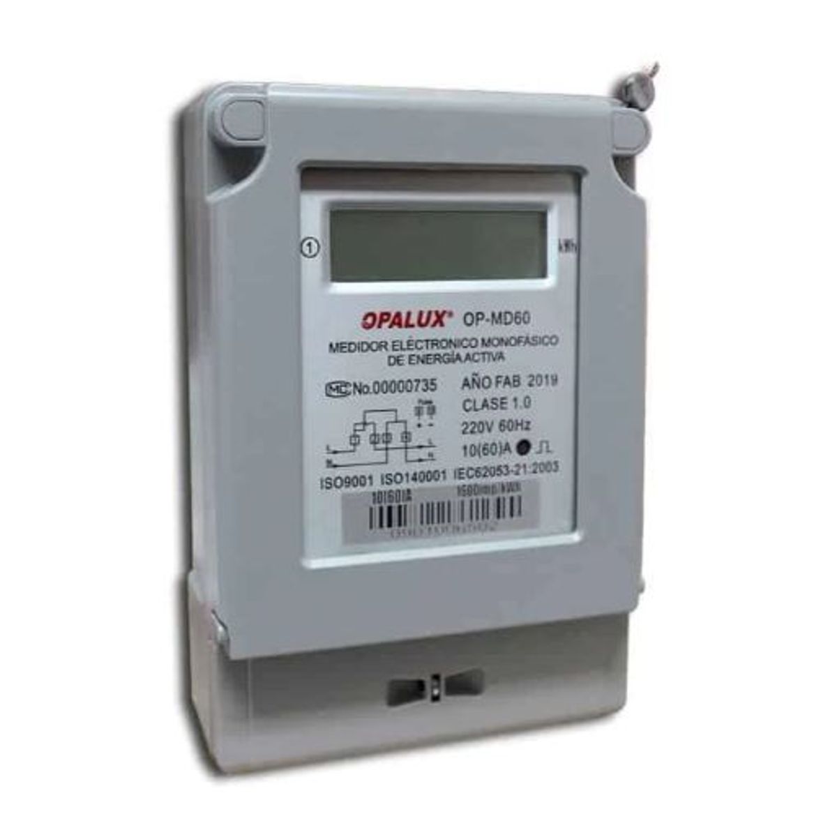 OPALUX - Medidor de Energía Monofásico Digital 220V OP-MD60 OPALUX