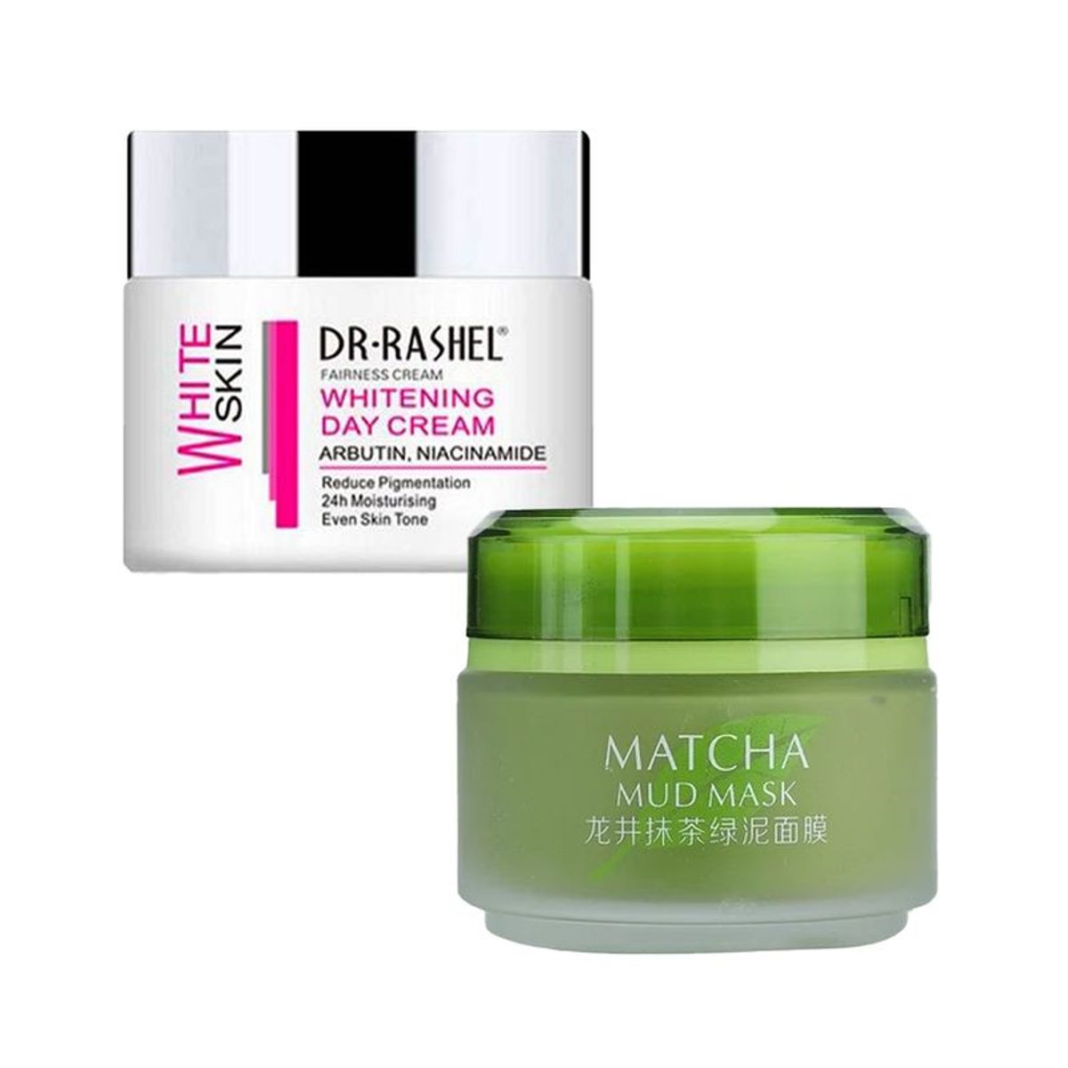 GENERICO - Crema Facial Blanqueadora de Dia + Mascarilla de Barro Matcha