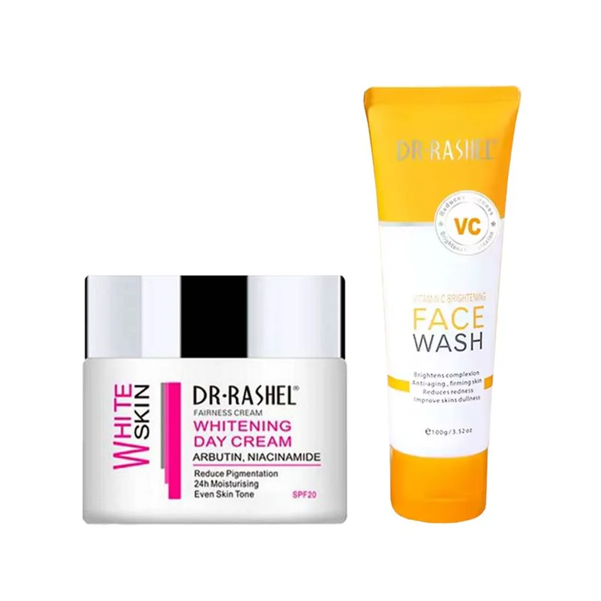 GENERICO - Crema Facial Blanqueadora de Dia + Limpiador Facial Vitamina C