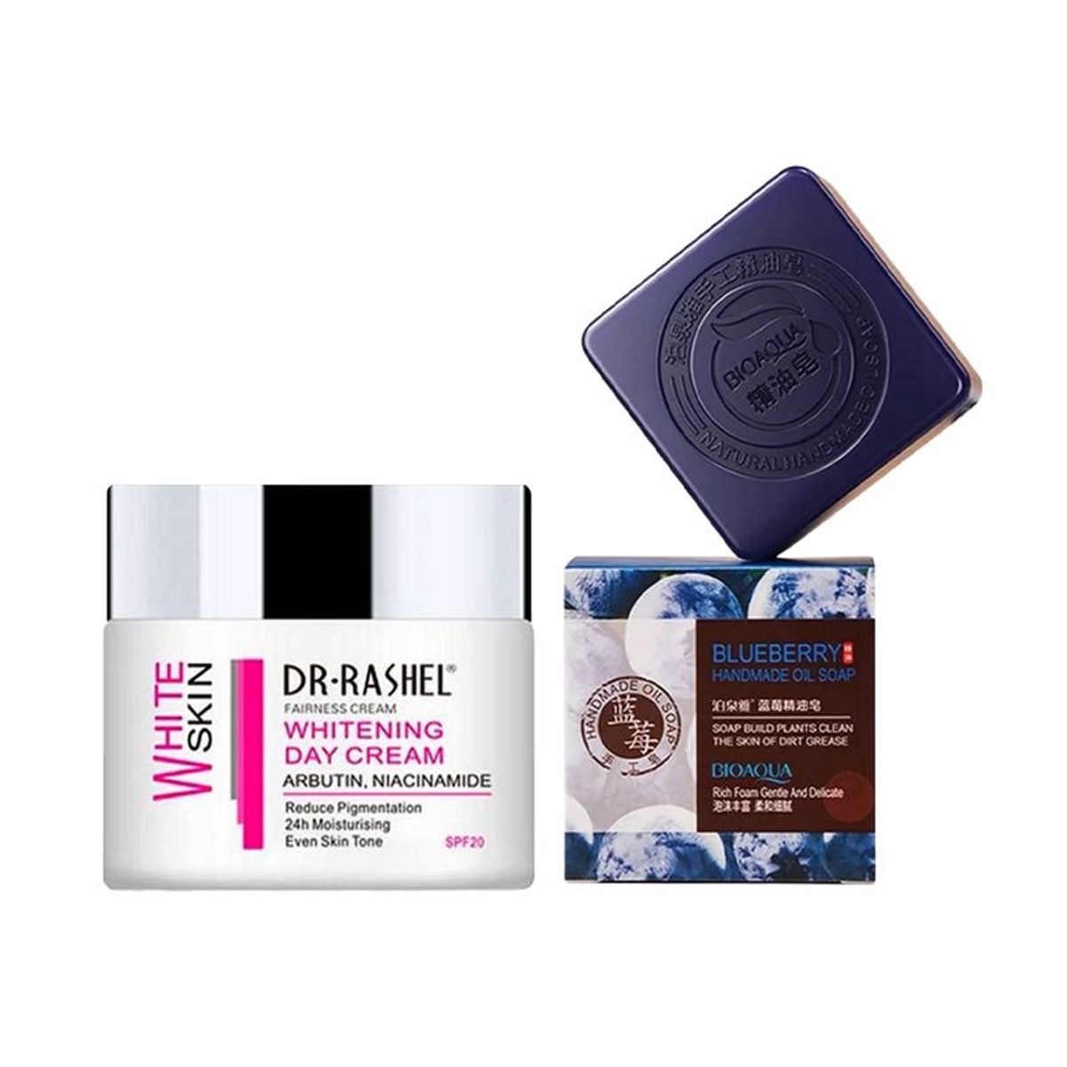 GENERICO - Crema Facial Blanqueadora de Dia + Jabón Natural Antiedad