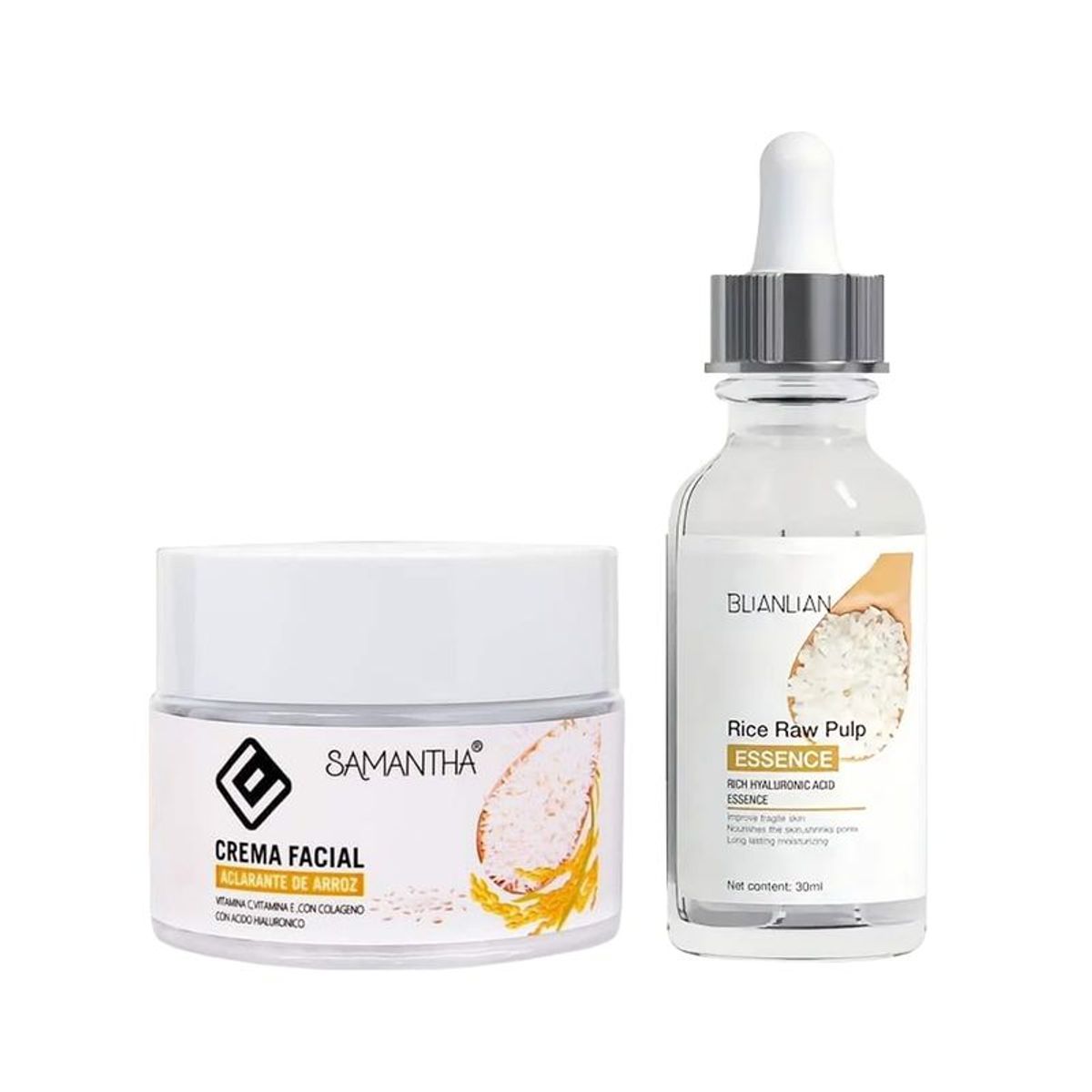 GENERICO - Crema Facial Extracto de Arroz + Serum Extracto de Arroz y AH