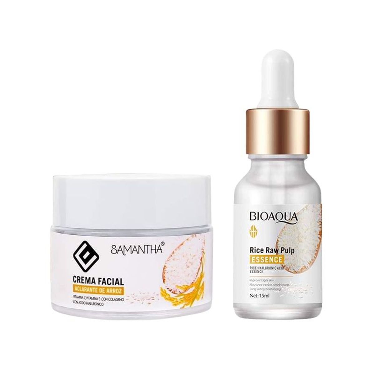 GENERICO - Crema Facial Extracto de Arroz + Serum Extracto de Arroz 15