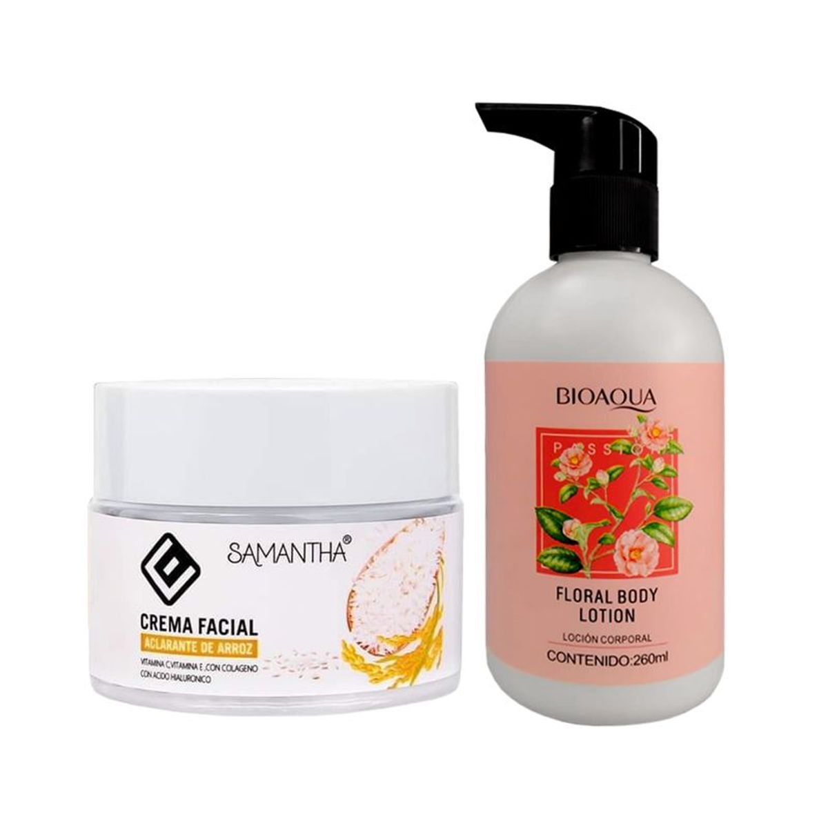 GENERICO - Crema Facial Extracto de Arroz + Locion Corporal Passion