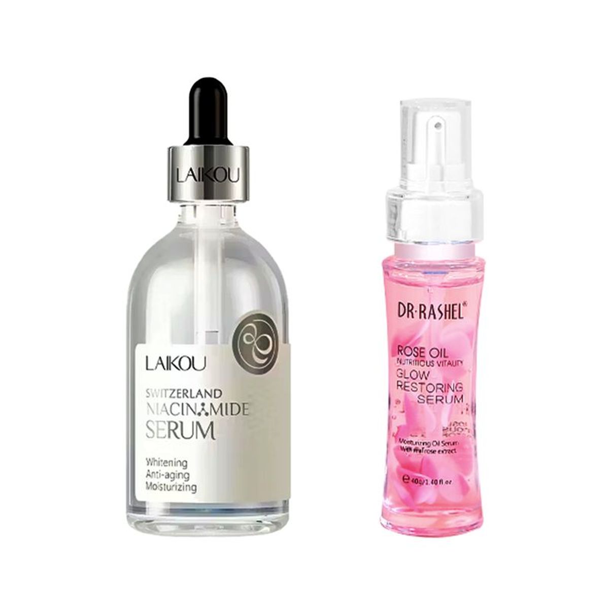 GENERICO - Serum Facial Niacinamida + Suero Hidratante de Aceite de Rosa