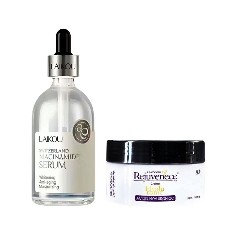 GENERICO - Serum Facial Niacinamida + Rejuvenece Plus Crema Hyalurónic