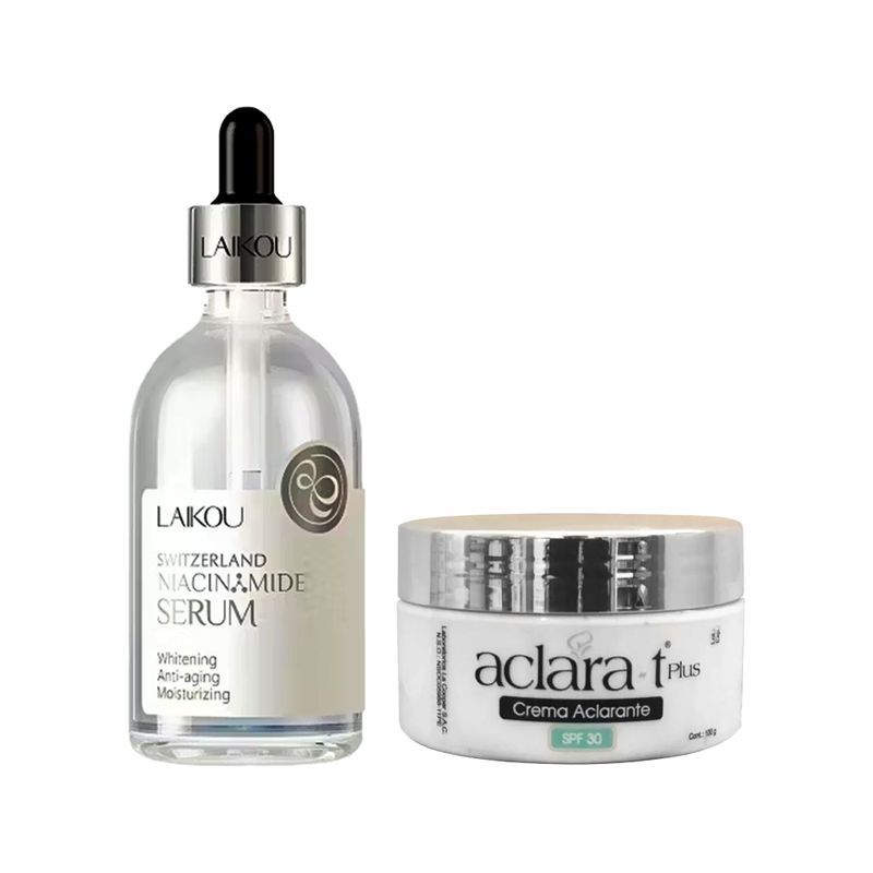 GENERICO - Serum Facial Niacinamida Antiacne + Crema Aclarante SPF 30