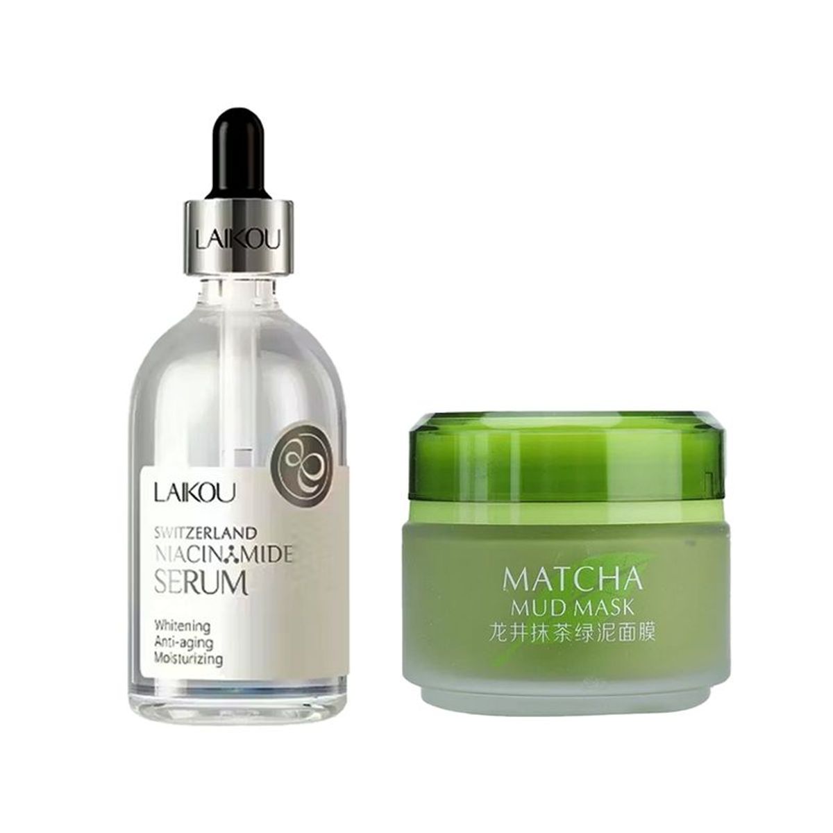 GENERICO - Serum Facial Niacinamida Antiacne + Mascarilla De Barro Matcha