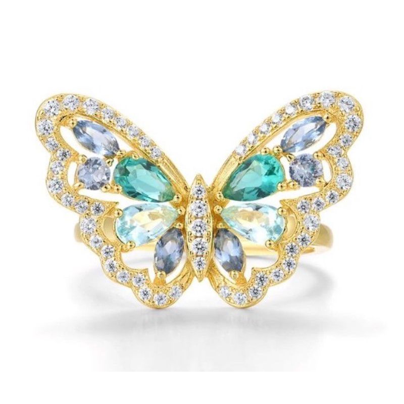 GENERICO - Anillo Mariposa Amarilla