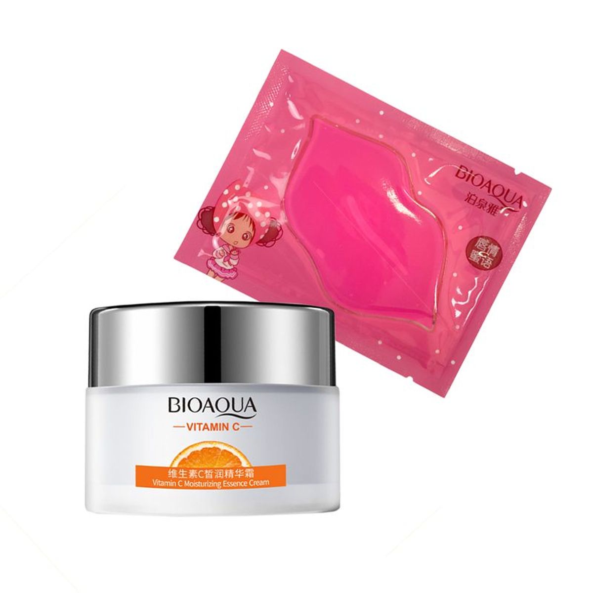 BIOAQUA - Crema Facial Hidratante Vitamina C + Serum Sakura Japan