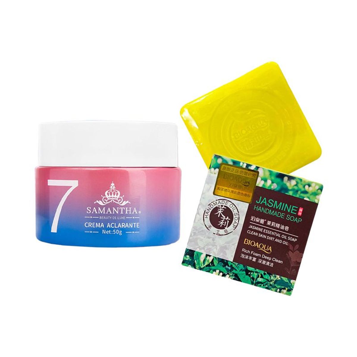 GENERICO - Crema Aclarante Facial + Jabón Natural Extracto de Jazmines