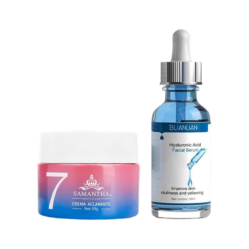 GENERICO - Crema Aclarante Facial + Serum Facial con Ácido Hialurónico