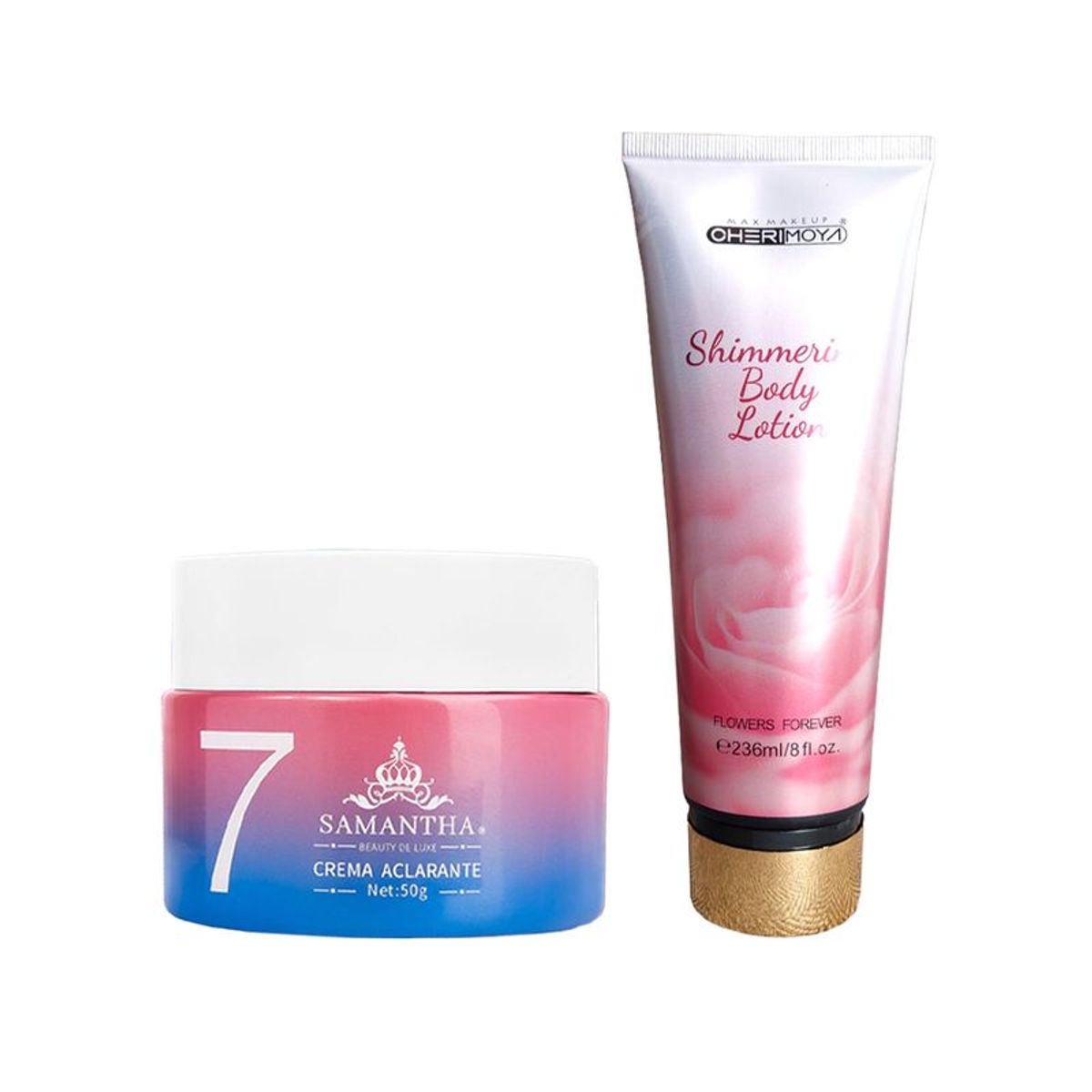 GENERICO - Crema Aclarante Facial + Crema Corporal Aroma a Flores