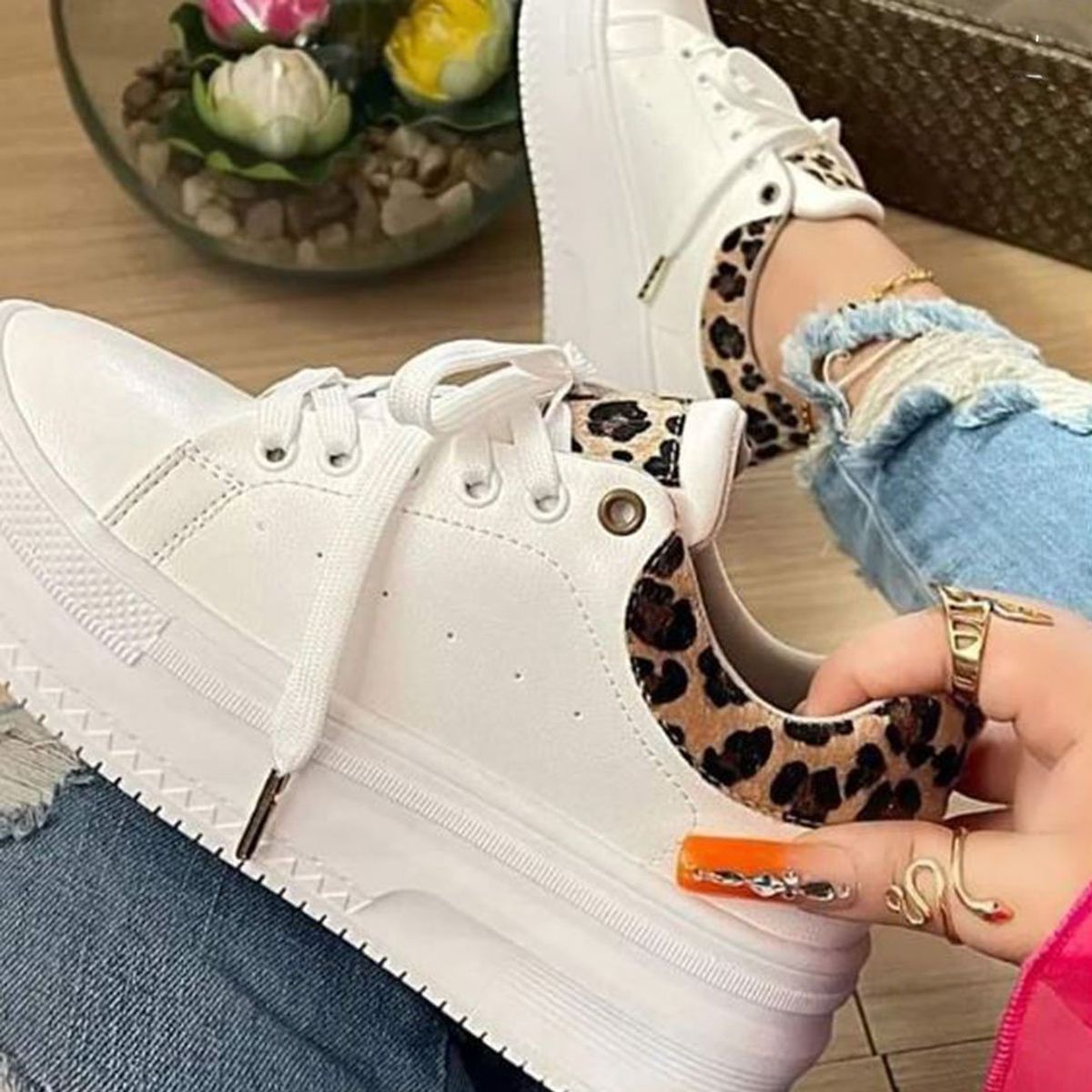 GENERICO - Zapatilla Mujer Casual Madelyn Print.-