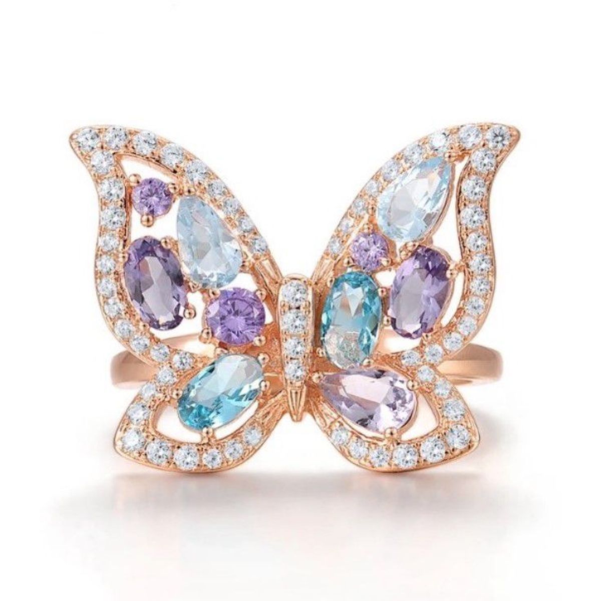 GENERICO - Anillo Mariposa Anaranjada