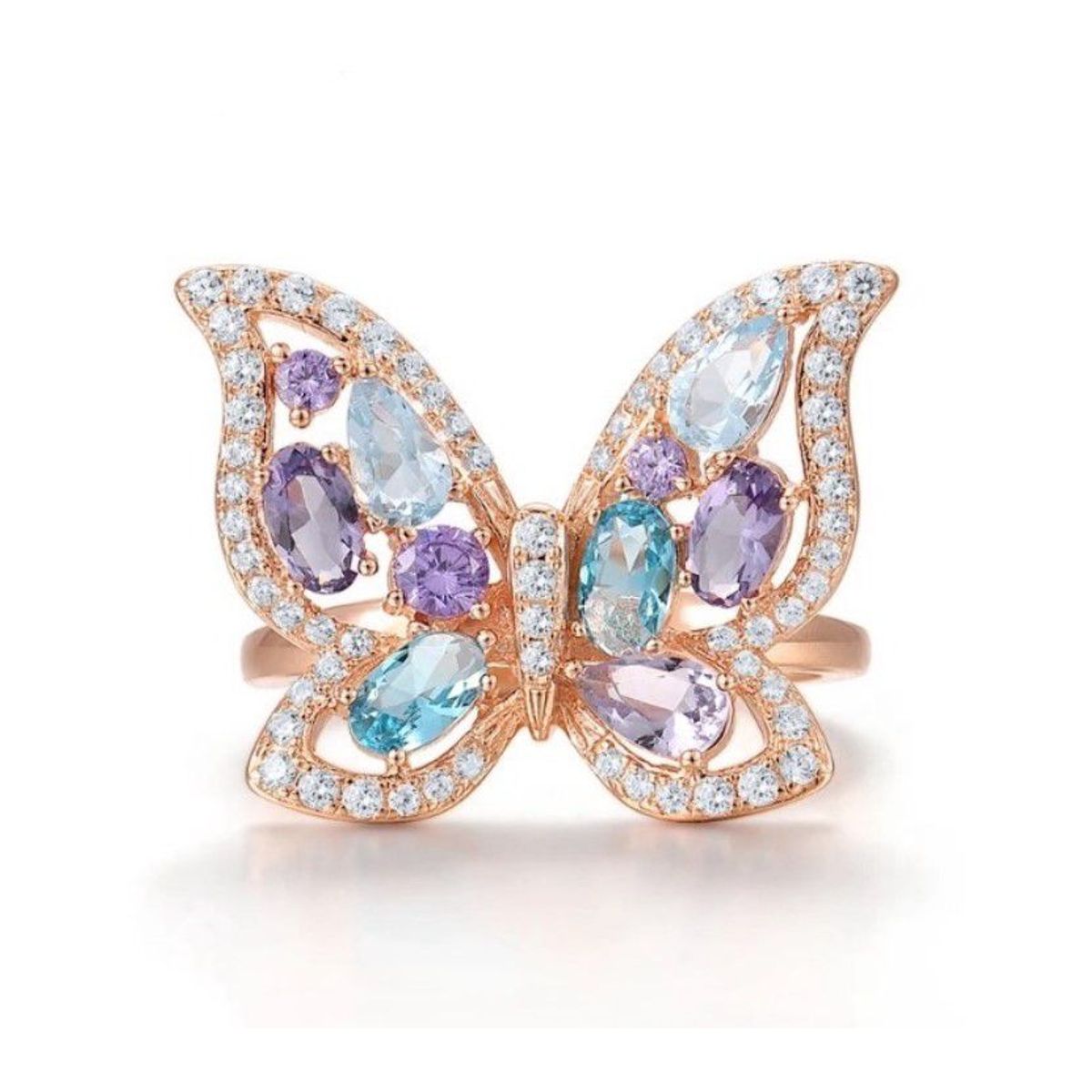 GENERICO - Anillo Mariposa Anaranjada