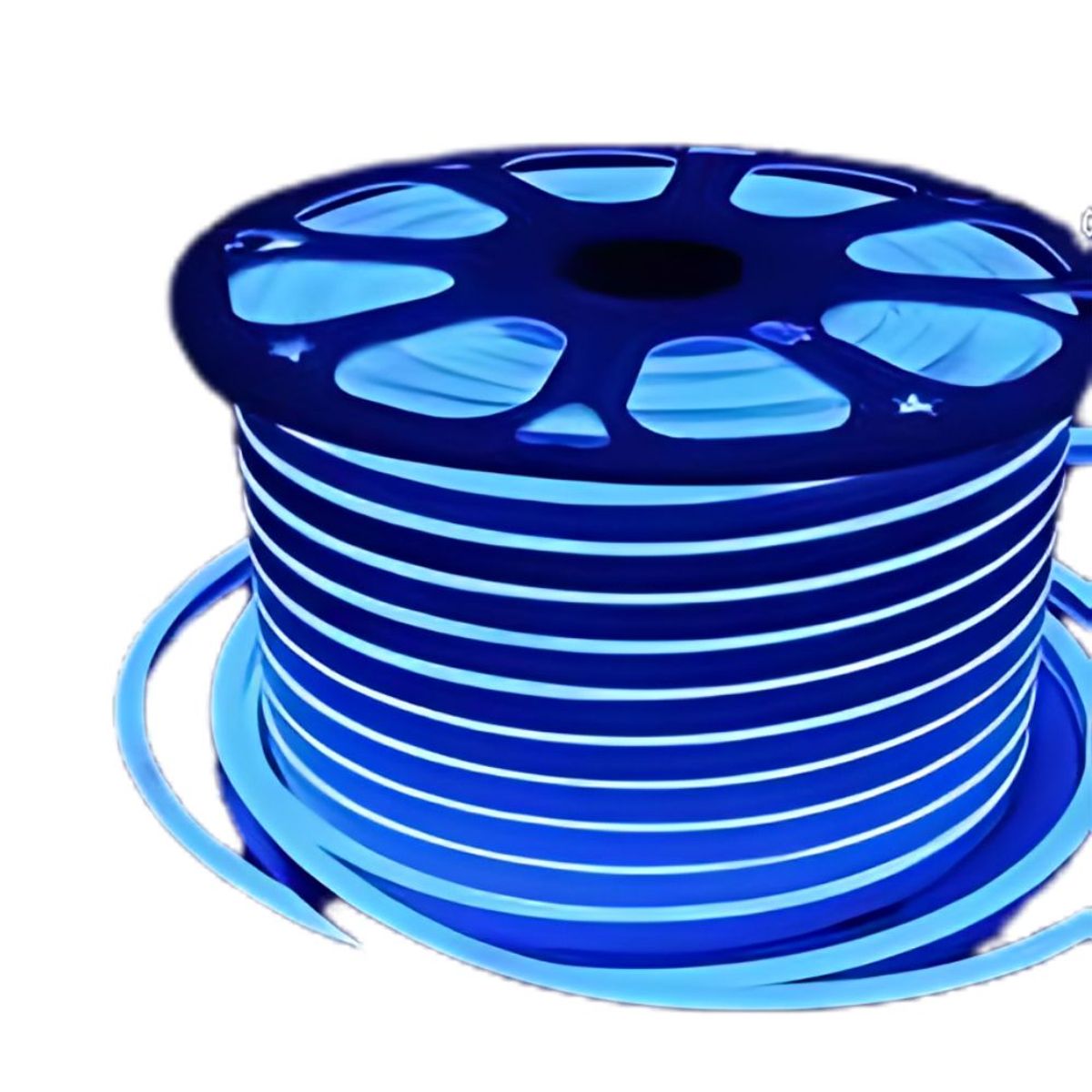 GENERICO - Cinta Led Neon Flexible Azul Rollo de  50 metros 12v