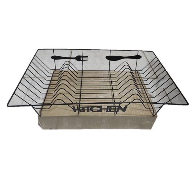 GENERICO - ESCURRIDOR DE PLATOS DE ALAMBRE DE METAL PARA CUBIERTOS