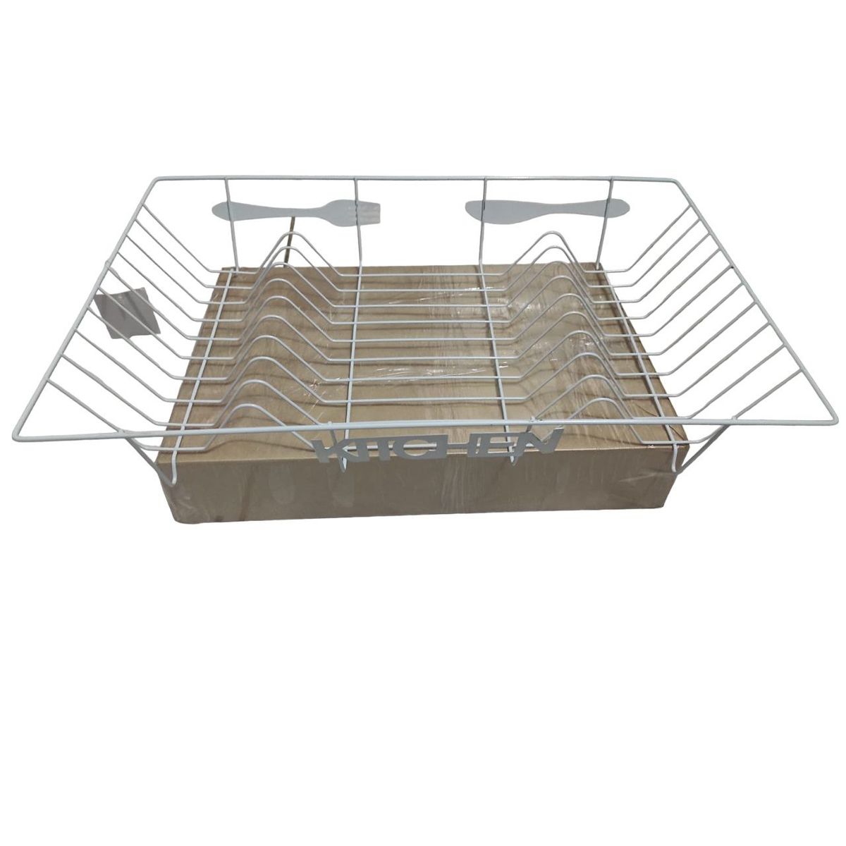 GENERICO - ESCURRIDOR DE PLATOS DE ALAMBRE DE METAL PARA CUBIERTOS - BLANCO