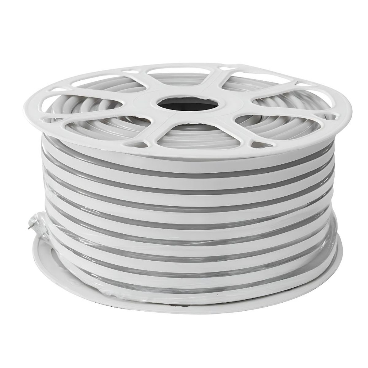 GENERICO - Cinta Led Neon Flexible Blanco Frio Rollo de  50 metros 12v