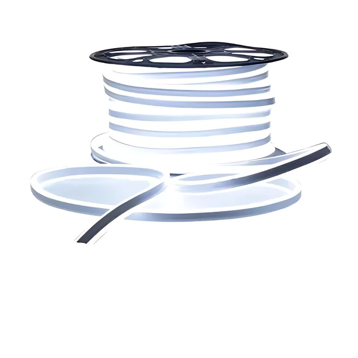 GENERICO - Cinta Led Neon Flexible Blanco Frio Rollo de  50 metros 12v