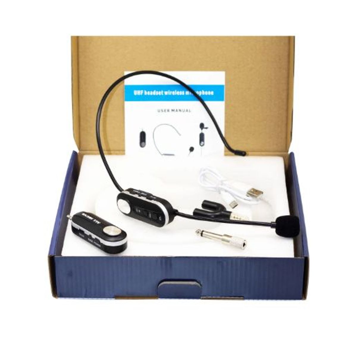 GENERICO - Micrófono Inalámbrico de Vincha UHF MC-V010 ALL SOUND