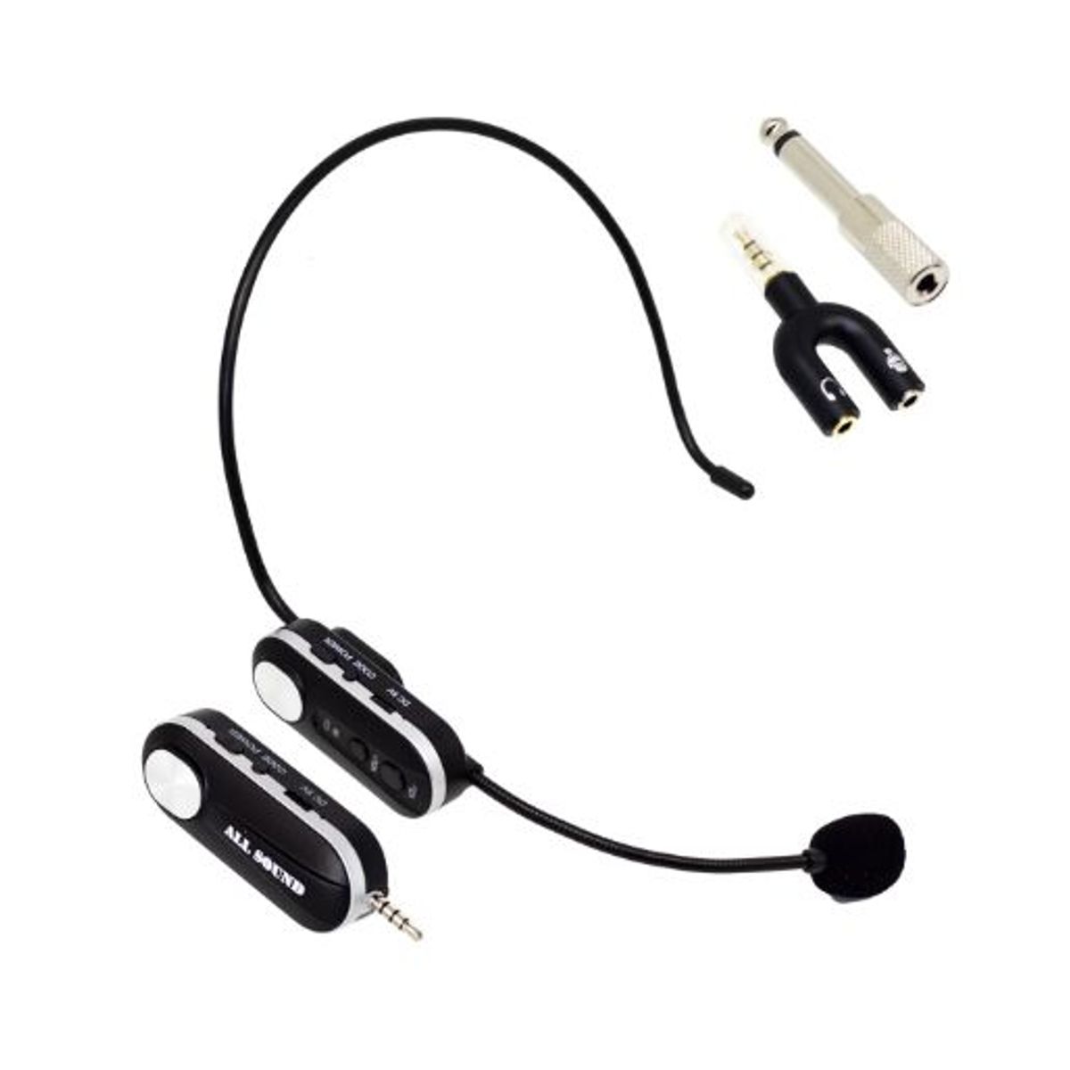 GENERICO - Micrófono Inalámbrico de Vincha UHF MC-V010 ALL SOUND