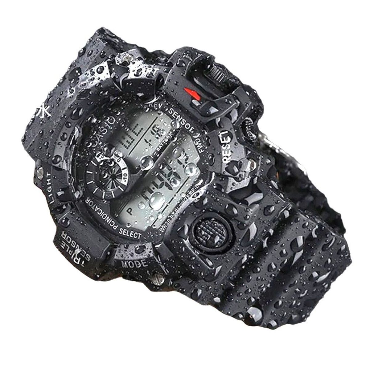 GENERICO - Reloj Digital Pulsera Hombre Multifunción Regalo Dia del Padre Genieka