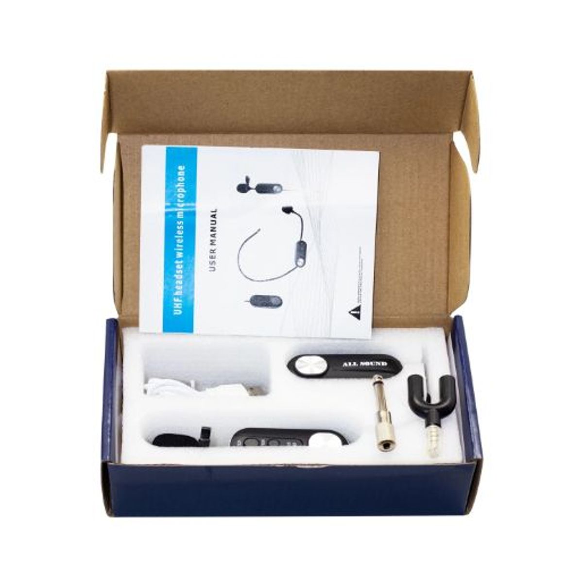 GENERICO - Micrófono Inalámbrico Solapero UHF MC-C020 ALL SOUND