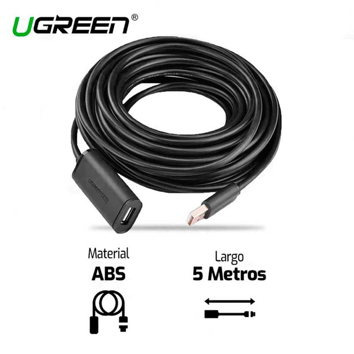 UGREEN - Cable UGREEN Extension USB 10319 2.0 5.0 MTS