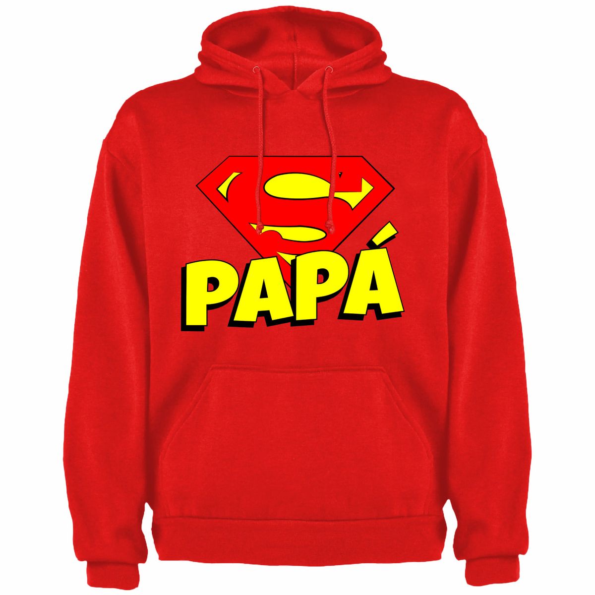 GENERICO - Polera Con Capucha Modelo Super Papa