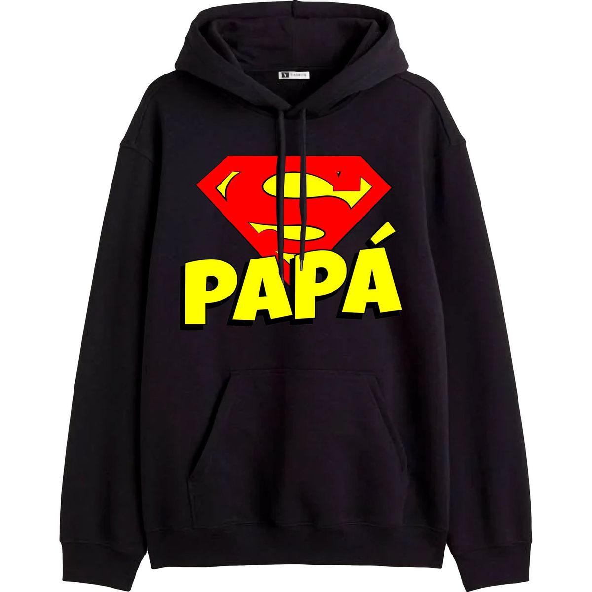 GENERICO - Polera Con Capucha Modelo Super Papa