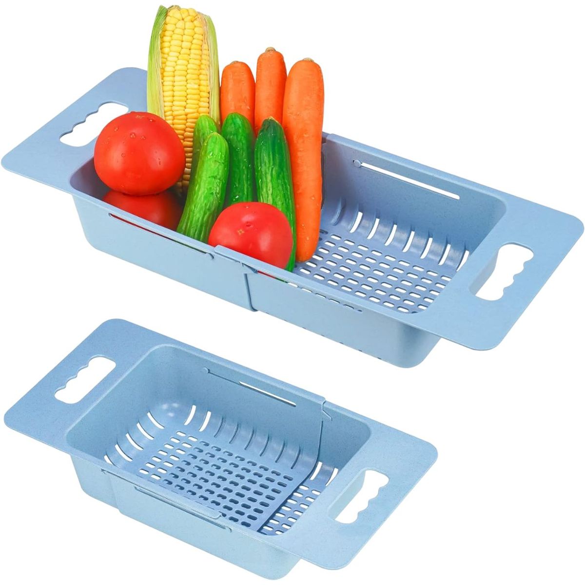 GENERICO - ESCURRIDOR RETRÁCTIL PARA LAVAR VEGETALES Y FRUTAS