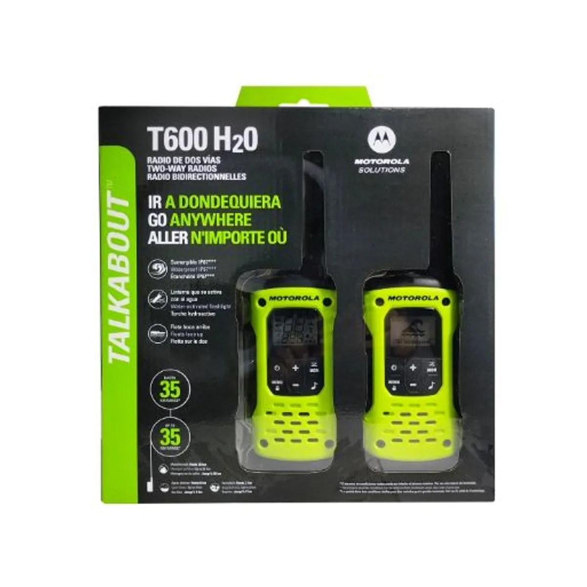 MOTOROLA - Radio Walkie Talkie Inalámbrico 35KM T600PE MOTOROLA