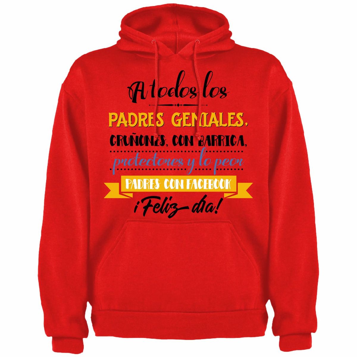 GENERICO - Polera Con Capucha Modelo Para Padres Geniales